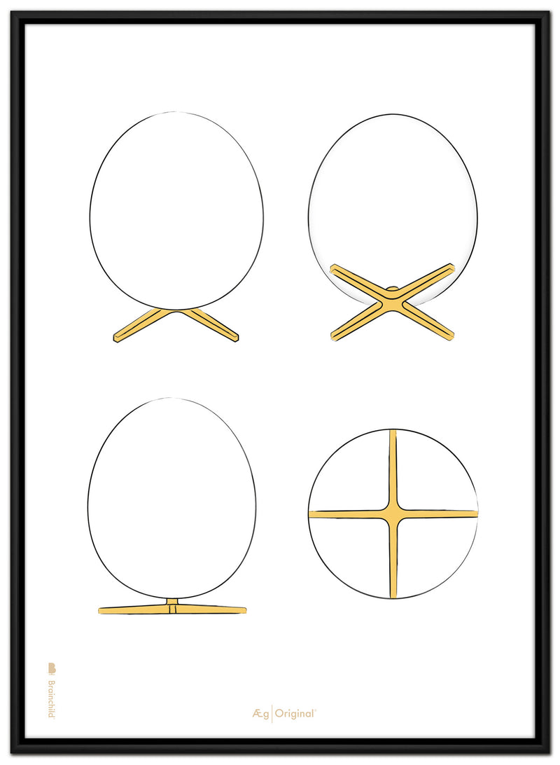 Brainchild – Canvastryck – Designskisser – Vit – Ägg